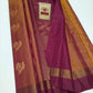 Authentic Rust Copper & Deep Wine Pure Silk Kanjivaram Saree