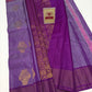 Authentic Lavender & Deep Royal Purple Pure Silk Kanjivaram Saree