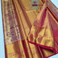 Premium Gold Tissue & Multi-Color Meenakari Floral Pure Silk Kanjivaram Saree with Rani Pink Zari Border (Silk Mark Certified)