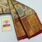 Premium Golden Mustard & Cream Tree-of-Life Pure Silk Kanjivaram Saree with Maroon Zari Border (Silk Mark Certified)