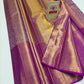 Premium Lilac Lavender & Royal Purple Pure Silk Kanjivaram Saree (Silk Mark Certified)