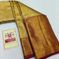 Premium Metallic Gold & Crimson Maroon Pure Silk Kanjivaram Saree (Silk Mark Certified)