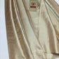 Premium Champagne Gold & Silver Tissue Pure Silk Kanjivaram Saree (Silk Mark Certified)