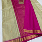 Authentic Soft Sage Green & Vibrant Magenta Pure Silk Kanjivaram Saree