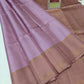 Soft Lilac & Dusty Rose Pure Silk Kanjivaram Saree with Fine Zari Motifs (Silk Mark Certified)