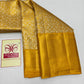 Silk Mark Certified Mustard Yellow & Gold Zari Kanjivaram Pure Silk Saree with Floral Jaal Brocade