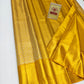 Silk Mark Certified Mustard Yellow & Gold Zari Kanjivaram Pure Silk Saree with Floral Jaal Brocade