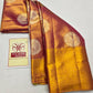 Silk Mark Certified Rose Pink & Champagne Gold Tissue Kanjivaram Pure Silk Saree with Peacock Medallions